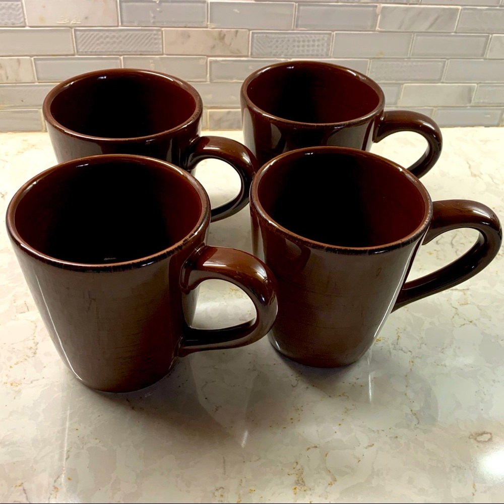 William Sonoma Ironstone Set of 4 TAG Mugs